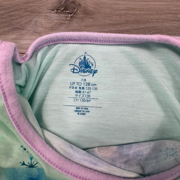 Disney Elsa Frozen Princess Long Sleeve Dress Girls Size 7/8 Blue Sparkle Tulle - Picture 8 of 15